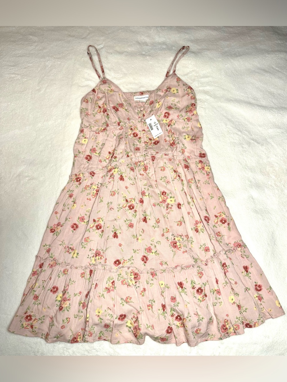 Aeropostale Spaghetti Strap Floral Dress